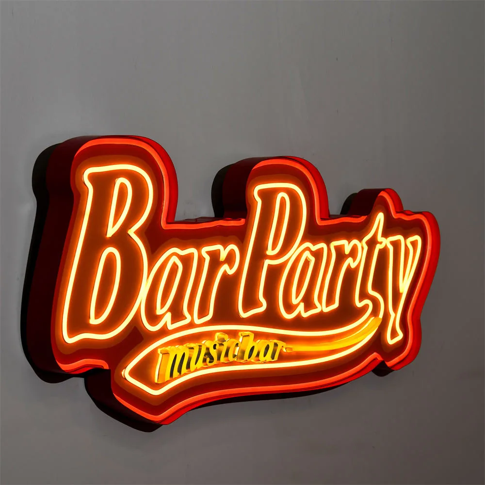 Cool white neon flex sign crisp 6500K glow